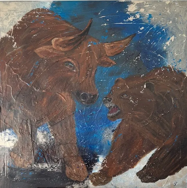 Die leise Seite der Stärke, Acryl Mischtechnik