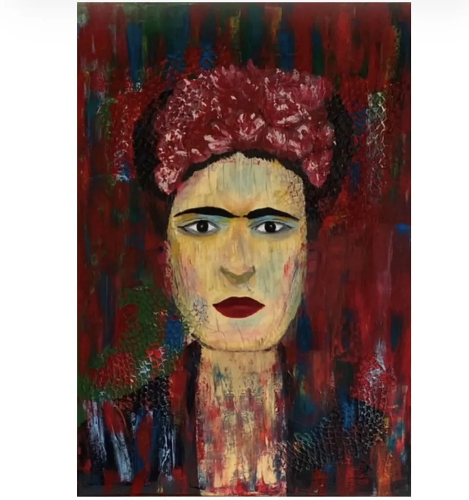 Frida, Acryl Mischtechnik